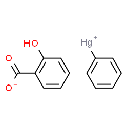 ChemSpider 2D Image | Phenylmercuric salicylate | C13H10HgO3