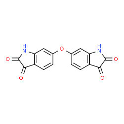 ChemSpider 2D Image | 6,6'-Oxybis(1H-indole-2,3-dione) | C16H8N2O5