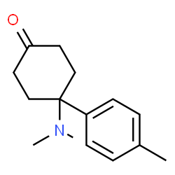 ChemSpider 2D Image | 4-(Dimethylamino)-4-(4-methylphenyl)cyclohexanone | C15H21NO