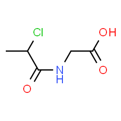 ChemSpider 2D Image | 2-Chloropropionylglycine | C5H8ClNO3