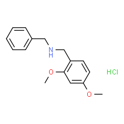 ChemSpider 2D Image | N-Benzyl-1-(2,4-dimethoxyphenyl)methanamine hydrochloride | C16H20ClNO2