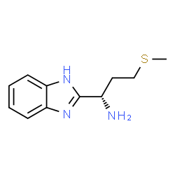 ChemSpider 2D Image | (1S)-1-(1H-Benzimidazol-2-yl)-3-(methylsulfanyl)-1-propanamine | C11H15N3S