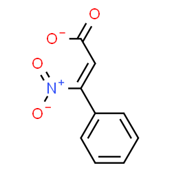 ChemSpider 2D Image | (2Z)-3-Nitro-3-phenylacrylate | C9H6NO4