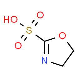 ChemSpider 2D Image | 4,5-Dihydro-1,3-oxazole-2-sulfonic acid | C3H5NO4S