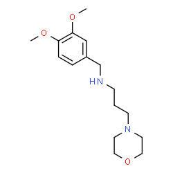 ChemSpider 2D Image | N-(3,4-Dimethoxybenzyl)-3-(4-morpholinyl)-1-propanamine | C16H26N2O3