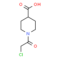 ChemSpider 2D Image | N-Chloroacetylisonipecotic acid | C8H12ClNO3