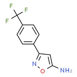 ChemSpider 2D Image | 3-[4-(Trifluoromethyl)phenyl]-5-isoxazolamine | C10H7F3N2O
