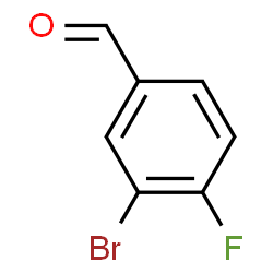 ChemSpider 2D Image | 3-Bromo-4-fluorobenzaldehyde | C7H4BrFO