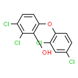 ChemSpider 2D Image | 2,3-Dichloro-6-(2,4-dichlorophenoxy)phenol | C12H6Cl4O2