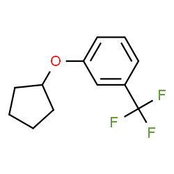 ChemSpider 2D Image | 1-(Cyclopentyloxy)-3-(trifluoromethyl)benzene | C12H13F3O