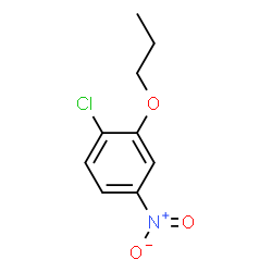 ChemSpider 2D Image | 1-Chloro-4-nitro-2-propoxybenzene | C9H10ClNO3
