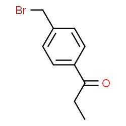ChemSpider 2D Image | 1-[4-(Bromomethyl)phenyl]-1-propanone | C10H11BrO