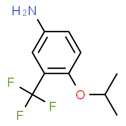 ChemSpider 2D Image | 4-Isopropoxy-3-(trifluoromethyl)aniline | C10H12F3NO