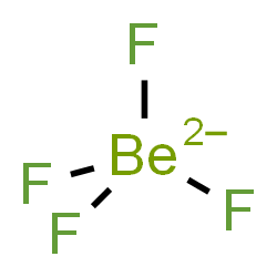 ChemSpider 2D Image | Tetrafluoroberyllate(2-) | BeF4