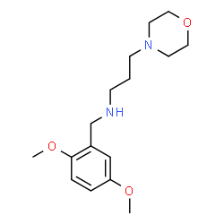 ChemSpider 2D Image | N-(2,5-Dimethoxybenzyl)-3-(4-morpholinyl)-1-propanamine | C16H26N2O3