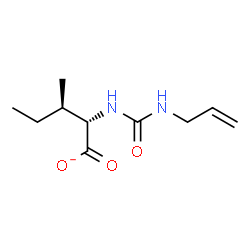 ChemSpider 2D Image | (2S,3R)-2-[(Allylcarbamoyl)amino]-3-methylpentanoate | C10H17N2O3