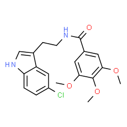 ChemSpider 2D Image | N-[2-(5-Chloro-1H-indol-3-yl)ethyl]-3,4,5-trimethoxybenzamide | C20H21ClN2O4