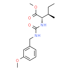 ChemSpider 2D Image | Methyl N-[(3-methoxybenzyl)carbamoyl]-L-alloisoleucinate | C16H24N2O4