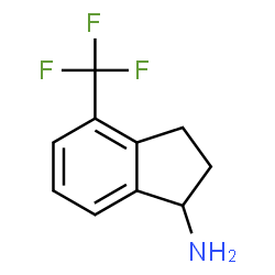 ChemSpider 2D Image | 4-(Trifluoromethyl)-1-indanamine | C10H10F3N