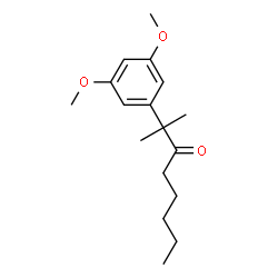ChemSpider 2D Image | 2-(3,5-Dimethoxyphenyl)-2-methyl-3-octanone | C17H26O3
