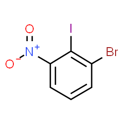 ChemSpider 2D Image | 1-Bromo-2-iodo-3-nitrobenzene | C6H3BrINO2