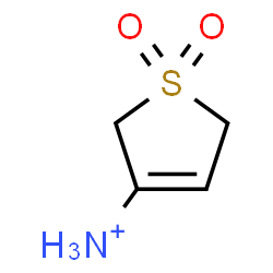 ChemSpider 2D Image | 2,5-Dihydro-3-thiophenaminium 1,1-dioxide | C4H8NO2S