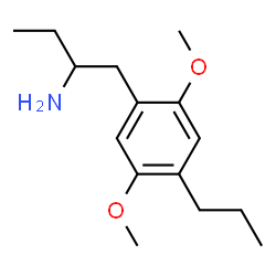 ChemSpider 2D Image | 1-(2,5-Dimethoxy-4-propylphenyl)-2-butanamine | C15H25NO2