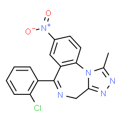 ChemSpider 2D Image | Clonazolam | C17H12ClN5O2