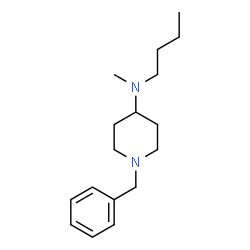 ChemSpider 2D Image | 1-Benzyl-N-butyl-N-methyl-4-piperidinamine | C17H28N2