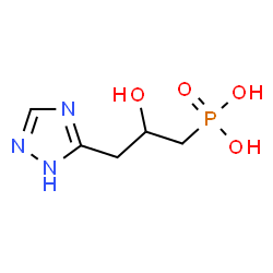 ChemSpider 2D Image | [2-Hydroxy-3-(1H-1,2,4-triazol-5-yl)propyl]phosphonic acid | C5H10N3O4P