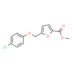 ChemSpider 2D Image | Methyl 5-[(4-chlorophenoxy)methyl]-2-furoate | C13H11ClO4