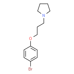 ChemSpider 2D Image | 1-[3-(4-Bromophenoxy)propyl]pyrrolidine | C13H18BrNO