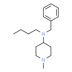 ChemSpider 2D Image | N-Benzyl-N-butyl-1-methyl-4-piperidinamine | C17H28N2