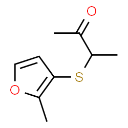 ChemSpider 2D Image | 3-((2-Methyl-3-furyl)thio)-2-butanone | C9H12O2S