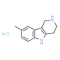 ChemSpider 2D Image | 8-Methyl-2,3,4,5-tetrahydro-1H-pyrido[4,3-b]indole HYDROCHLORIDE | C12H15ClN2