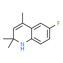 ChemSpider 2D Image | 6-Fluoro-2,2,4-trimethyl-1,2-dihydroquinoline | C12H14FN