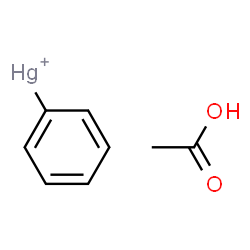 ChemSpider 2D Image | acetic acid; phenylmercury | C8H9HgO2