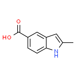 ChemSpider 2D Image | 2-Methyl-1H-indole-5-carboxylic acid | C10H9NO2