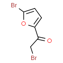 ChemSpider 2D Image | 2-Bromo-1-(5-bromo-2-furyl)ethanone | C6H4Br2O2