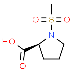 ChemSpider 2D Image | 1-(Methylsulfonyl)-L-proline | C6H11NO4S
