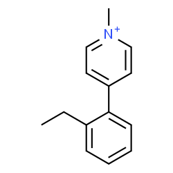 ChemSpider 2D Image | 4-(2-Ethylphenyl)-1-methylpyridinium | C14H16N