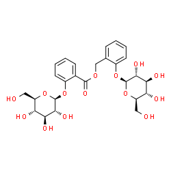 ChemSpider 2D Image | 2-(beta-D-Glucopyranosyloxy)benzyl 2-(beta-D-glucopyranosyloxy)benzoate | C26H32O14