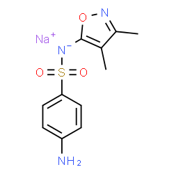 ChemSpider 2D Image | SULFISOXAZOLE SODIUM | C11H12N3NaO3S
