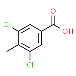 ChemSpider 2D Image | 3,5-Dichloro-4-methylbenzoic acid | C8H6Cl2O2