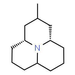 ChemSpider 2D Image | (3aR,9aS)-2-Methyldodecahydropyrido[2,1,6-de]quinolizine | C13H23N