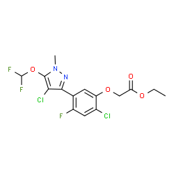 ChemSpider 2D Image | pyraflufen-ethyl | C15H13Cl2F3N2O4