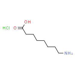 ChemSpider 2D Image | 8-Aminooctanoic acid hydrochloride (1:1) | C8H18ClNO2