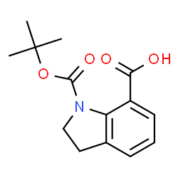ChemSpider 2D Image | N-Boc-indoline-7-carboxylic acid | C14H17NO4