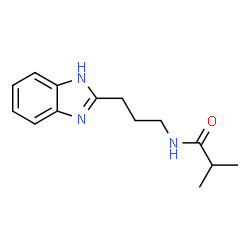ChemSpider 2D Image | N-[3-(1H-Benzimidazol-2-yl)propyl]-2-methylpropanamide | C14H19N3O