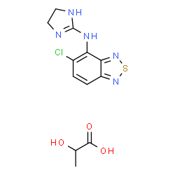 ChemSpider 2D Image | TIZANIDINE LACTATE | C12H14ClN5O3S